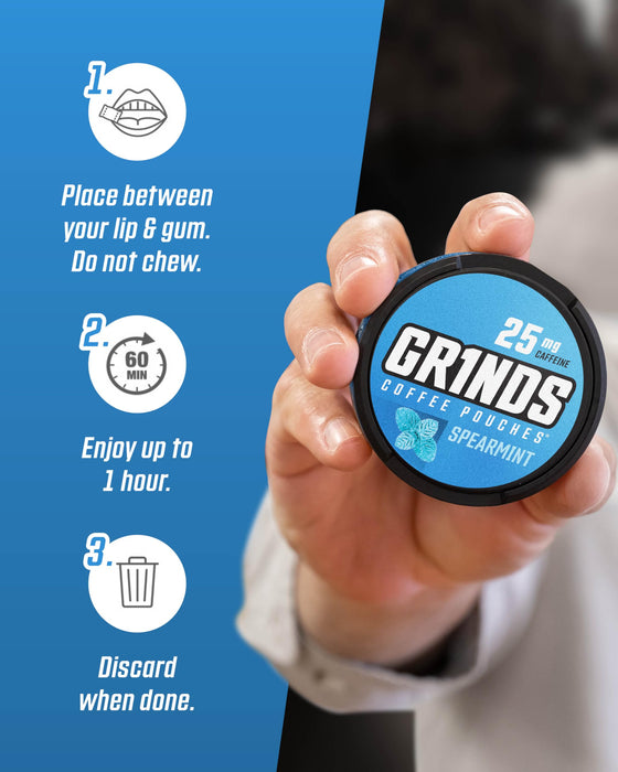 Grinds Spearmint 5 Per Box