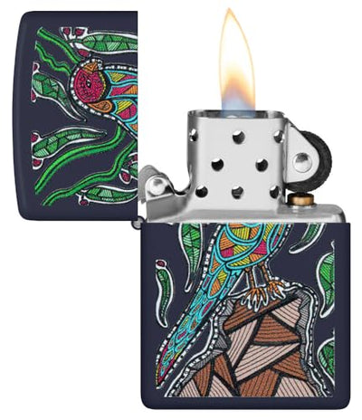 Zippo John Smith Gumbula Navy Matte Pocket Lighter