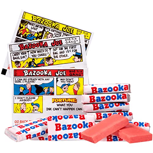 Bazooka Bubble Gum, Original Flavor - 225 Count, Individually Wrapped, Long-Lasting Flavor, Bulk Pack