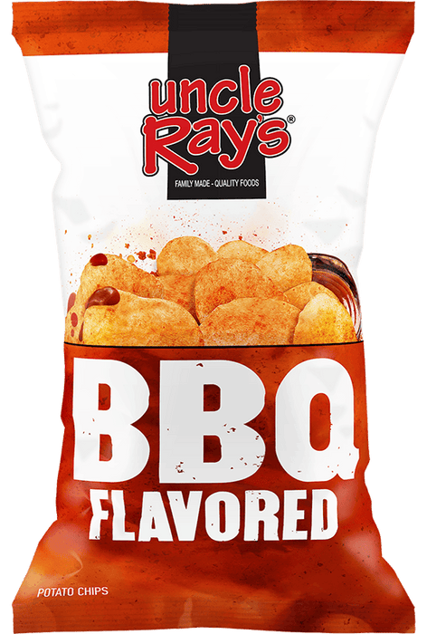 Uncle Ray's BBQ Potato Chips 2.29 oz 12-Count Wholesale Pack