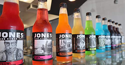 Jones Soda Blue Bubblegum Flavored 12oz Glass Bottles 12-Pack Wholesale