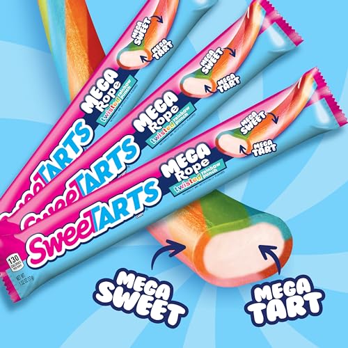 SweeTARTS Mega Filled Ropes, 1.32oz (Pack of 24)