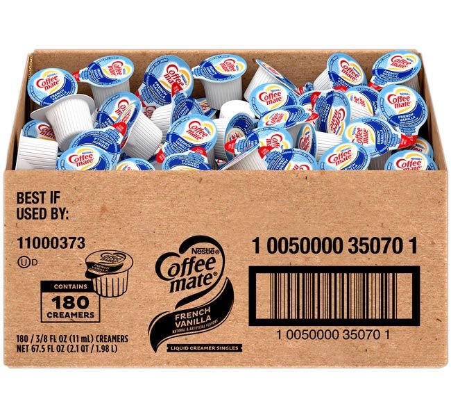 Coffeemate Ppk Creamer French Vanila Boxes .375 oz 180ct