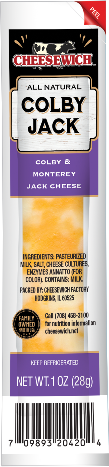 Cheesewich Colby Jack Cheese Stick Boxes 1 oz 24ct