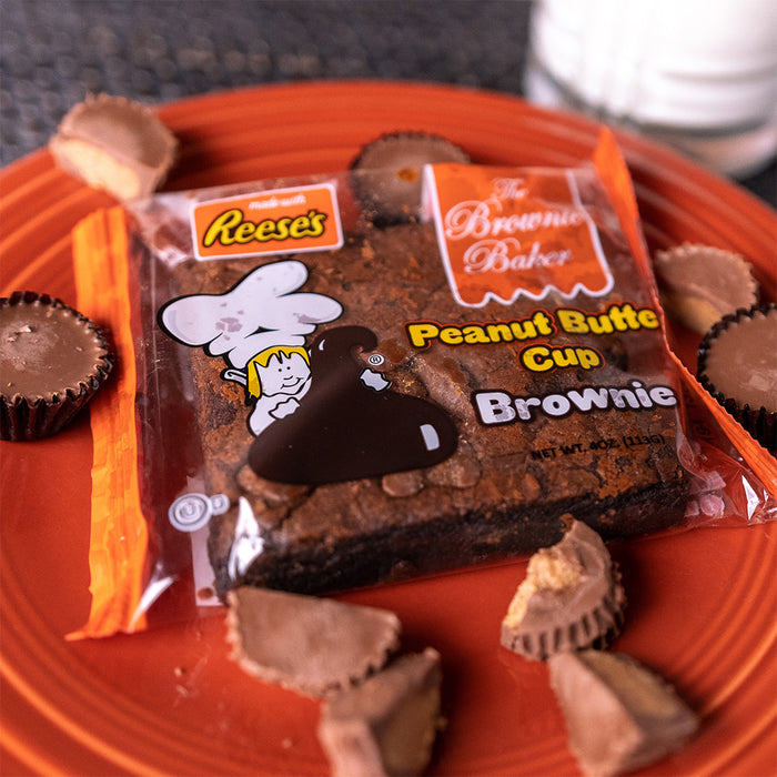 The Brownie Baker Reese's Peanut Butter Brownie 4 oz 12-Pack Wholesale