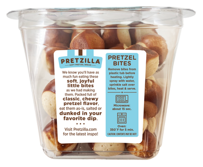 Pretzilla Soft Bites Tub Pretzels 12.3 oz 08ct