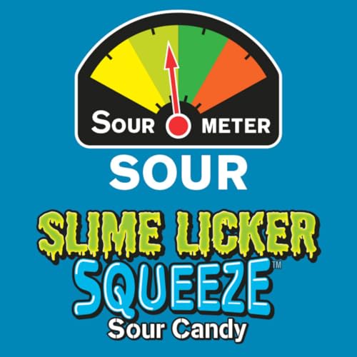 Toxic Waste Slime Licker Squeeze Sour Candy | 12 Count Display with Blue Razz, Cherry, and Green Apple Flavors