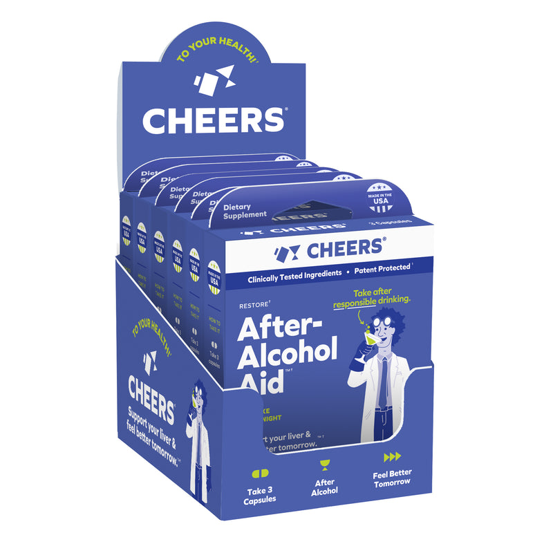 Cheers Restore Supplement, After Alcohol Replenishment Formula, Capsules (Pack of 1)