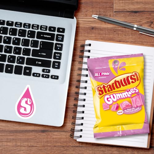 STARBURST Gummies All Pink Gummy Candy, 5 oz Bag (Pack of 12)