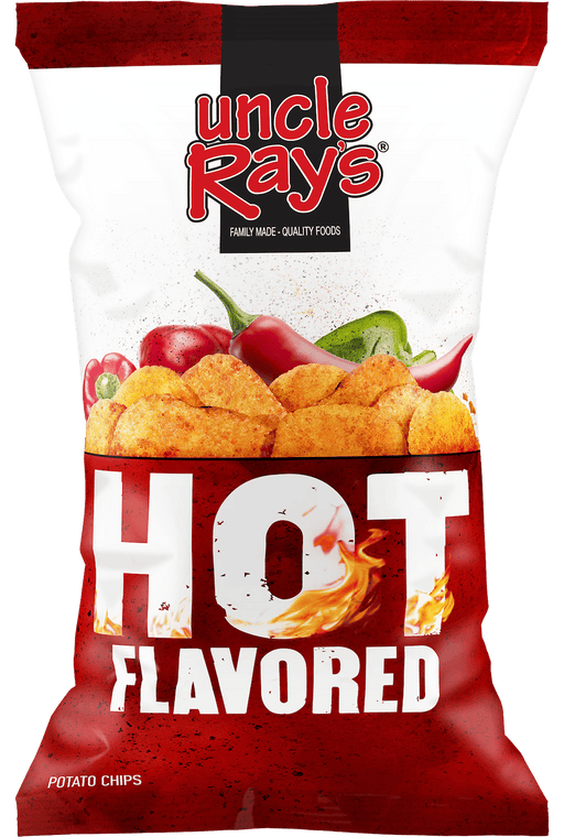 Uncle Ray's Hot Potato Chips 2.29 oz 12-Count Wholesale Pack