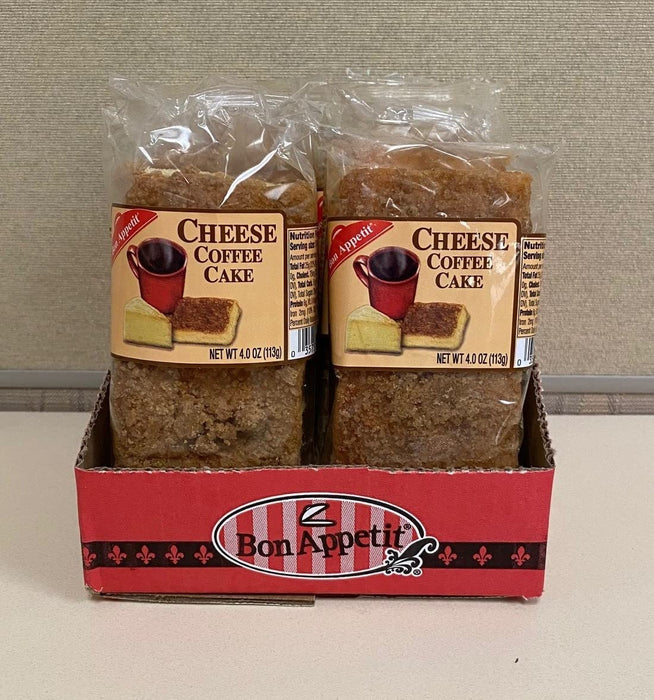 Bon Appetit Cheese Coffee Bar Cakes 4oz Wholesale 8-Count Packs