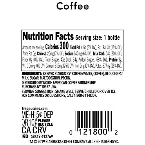 Starbucks Frap Coffee 13.7 oz 12 Per Case