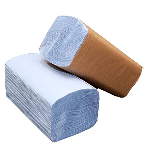 Response Heavy-Weight 2 Ply Streak Free Blue Windshield Towels – Single Fold Packs, Blue, 2-Ply Bulk Multi-Purpose Paper Towel, Over 2000 Towels per case, (12 Pack Case)