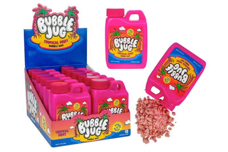 Bubble Jug Tropical Fruit Gum 1.94 oz (Pack of 12)