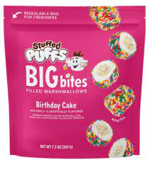 Stuffed Puffs Birthday Cake Bites, 2.68 oz (8 bags)