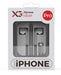 XG Pro 937 wired iPhone earbuds 6-pack retail box, compatible headphones for convenience store resale