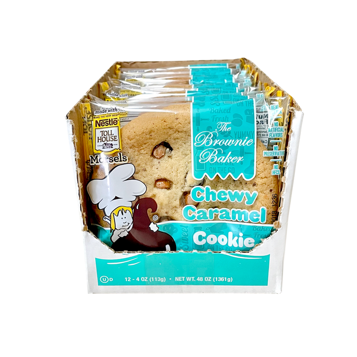 The Brownie Baker Chewy Caramel Cookies 4 oz 12-Pack Wholesale