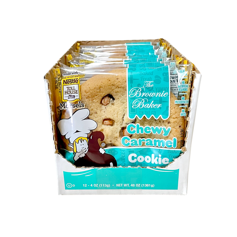 Brownie Baker Chewy Caramel Cookie, Pack of 12