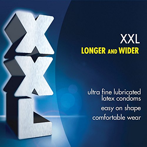 Durex XXL Longer Wider Natural Latex Condoms 3 Count Wholesale