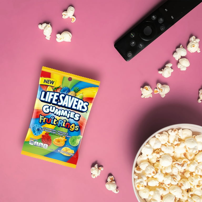 Lifesavers Gummi Fruit Rings 7oz Peg Bag