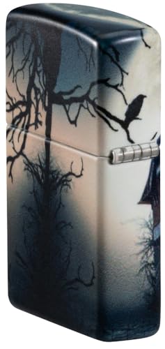 Zippo Spooky Horror House Glow in The Dark Matte Pocket Lighter