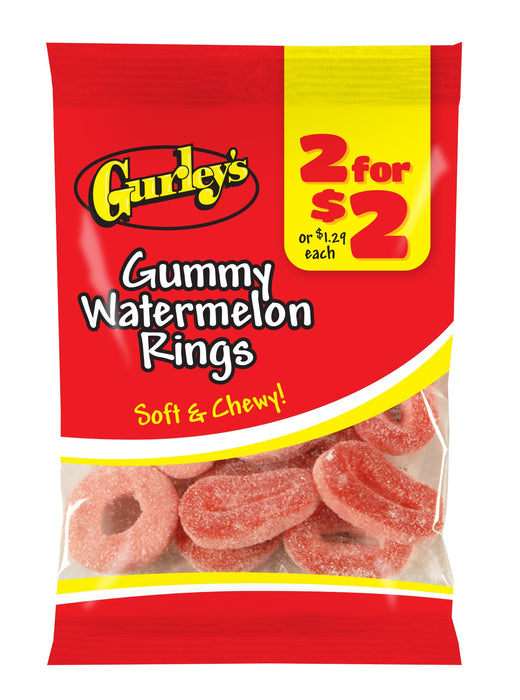 Gurley's Gummi Watermelon Rings (Pack of 12)