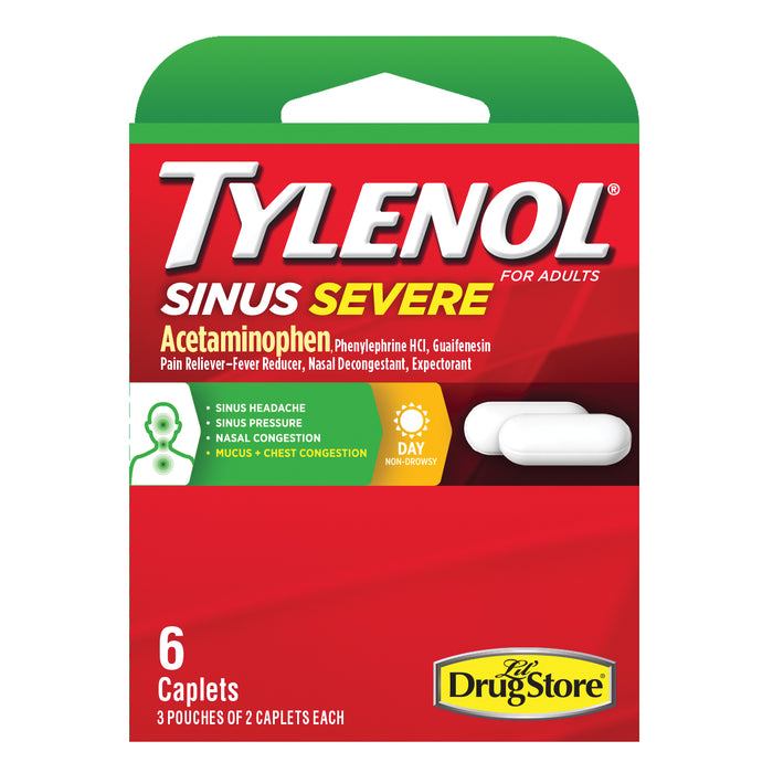 Tylenol Drug Sinus Sev 6ct 6 Per Box