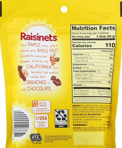 Raisinets Milk 8 Sup Peg Bag Single Bag