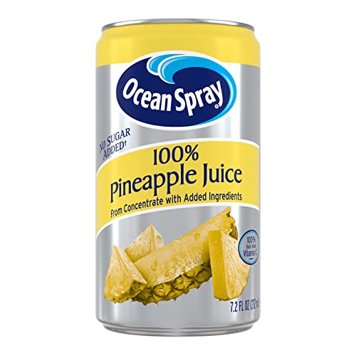 Juicy Pineapple Spray Juice, Refreshing Tropical Beverage, 7.2 oz Can (Pack of 24)