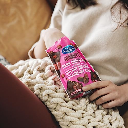 Ocean Spray Hershey's Dark Chocolate Cherry-Dipped Cranberry Bites 5 oz Wholesale 12-Pack