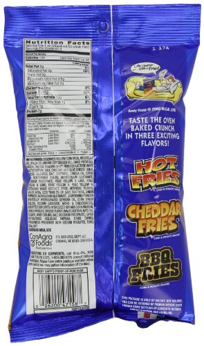 Andy Capp's Cheddar Flavored Fries 3 oz 35-Pack Wholesale Bulk
