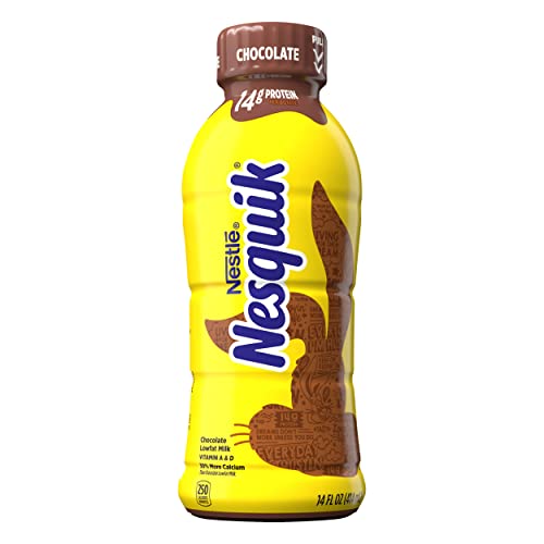 Nesquik 1% Chocolate Milk RTD 14 oz 12-Count Wholesale Case