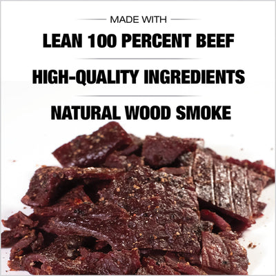 Old Trapper Jerky, Peppered, 1.8 oz Bag (Pack of 6)