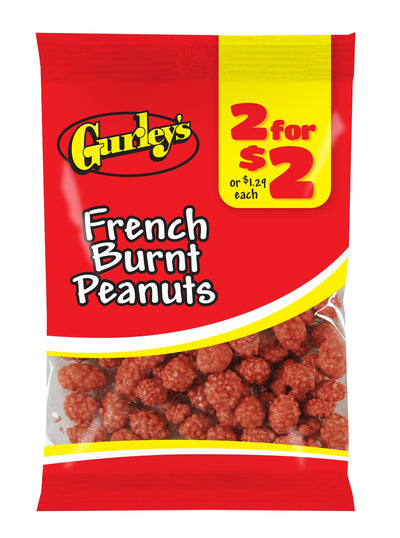 Gurley's Crunchy Candy-Coated Peanuts, Burnt Peanut Flavor, Snack Size (Pack of 12)