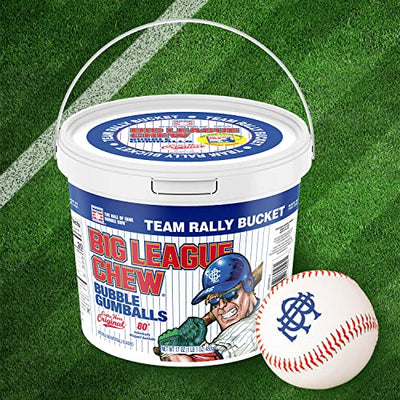 Big League Chew - Original Bubble Gum Flavor + 80pcs Individually Wrapped Gumballs + For Games, Concessions, Picnics & Parties