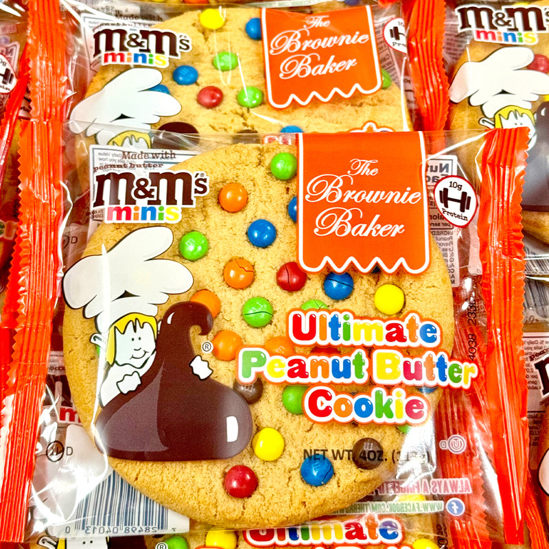 Brownie Baker Ultimate Peanut Butter m&m Cookie, Pack of 12