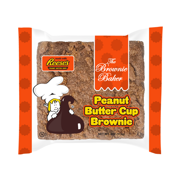 The Brownie Baker Reese's Peanut Butter Brownie 4 oz 12-Pack Wholesale