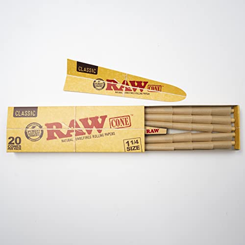 RAW Cones 1-1/4 Size (Pack of 12)