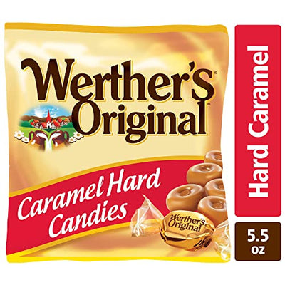 Werthers Original 5.5 oz Caramel Hard Big Candies, 12 Count