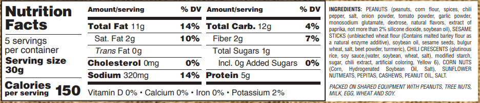 Gurley's Golden Recipe Snack Mix Spicy Harvest 5.2 oz
