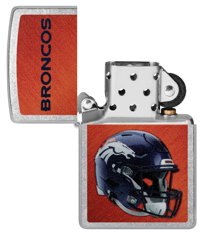 Zippo NFL Denver Broncos Lighter – Windproof, Refillable Design, Officially Licensed Team Logo