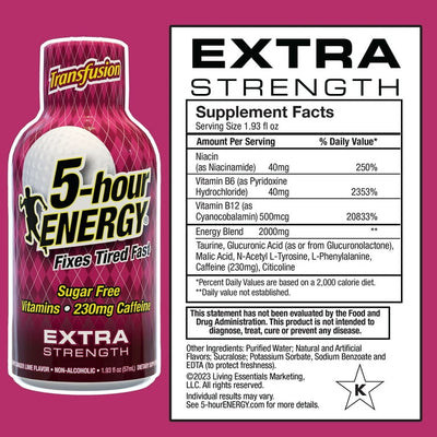 5 Hour Energy Extra Transfusion Boxes 12ct