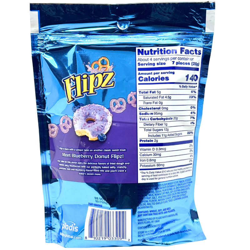 Flipz Blueberry Pretzel Sup 4.3 oz Single Bag