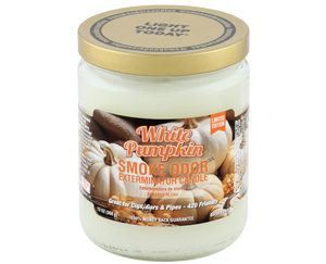 Smoke Odor Exterminator Jar Candle White Pumpkin 12ct