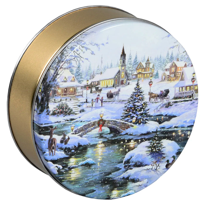 Gurley's Gourmet Roasted Nuts Holiday Gift Specialty Bulk Tins -Icy Lights by Macneil Studio