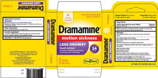 Lil Drug Store Dramamine Less Drowsy 2-Count Packs 6-Pack Wholesale