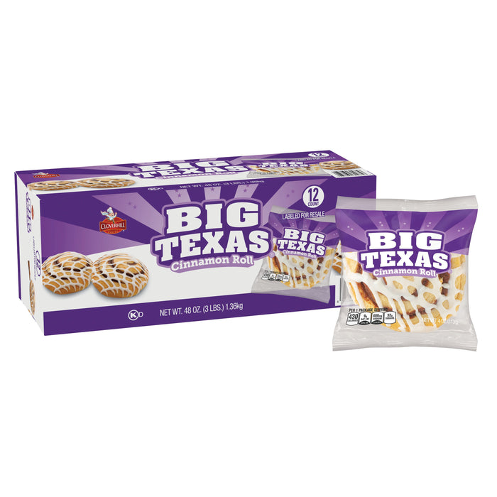 Cloverhill Big Texas Cinnamon Roll 4oz