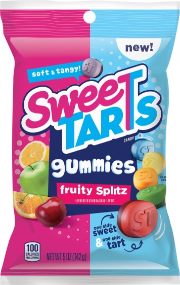 SweeTARTS Gummies Fruity Splitz Sweet Sour Candy 5 oz