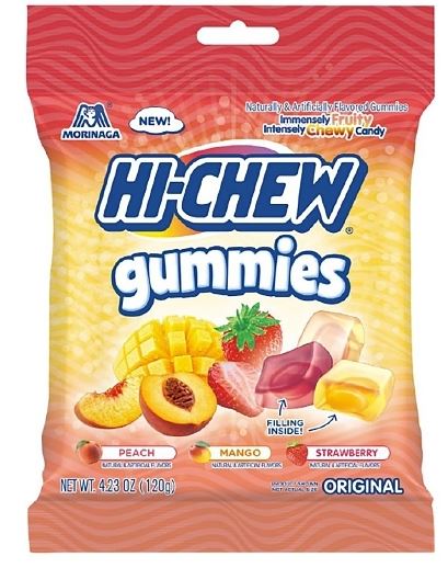 Hi-Chew Gummies Original Mix Mango Peach Strawberry 4.23oz Wholesale Pack of 10