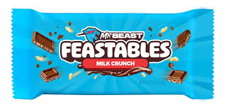 Feastables Milk Crunch Bar 1.2z 35 g 24 Per Box